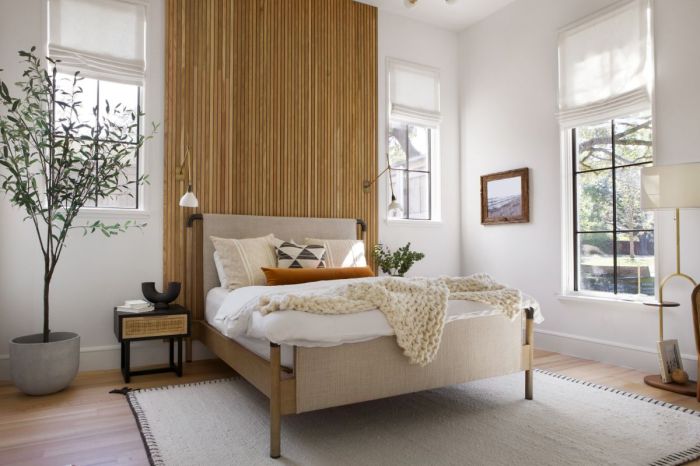 Scandinavian style bedroom design