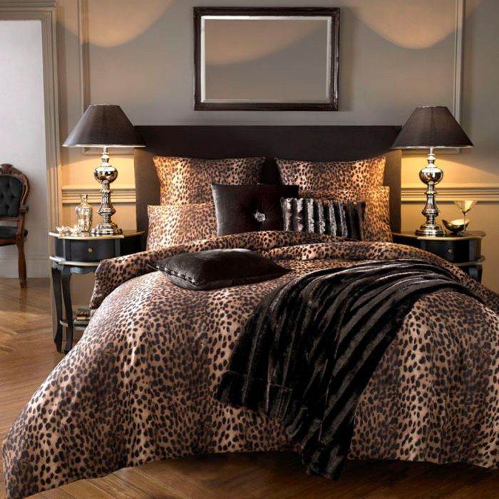 Animal print bedroom design ideas