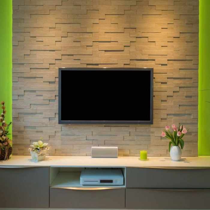 Bedroom design tv wall