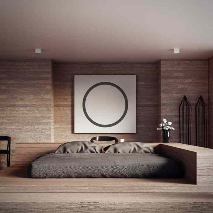 Modern minimalist master bedroom design