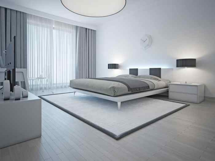 Modern minimalist master bedroom design