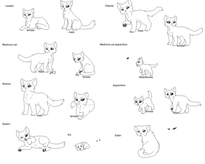 Thunderclan warrior cat coloring pages raskal.com