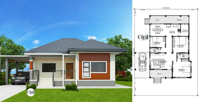 House design 3 bedrooms 2 bathrooms