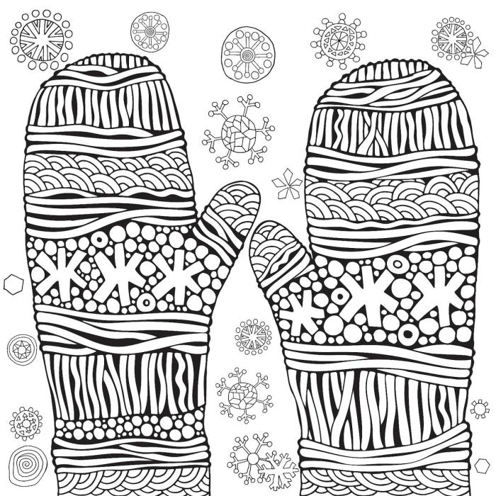 Free winter coloring pages for kids