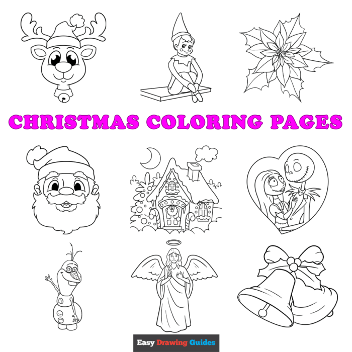 Kids christmas coloring pages