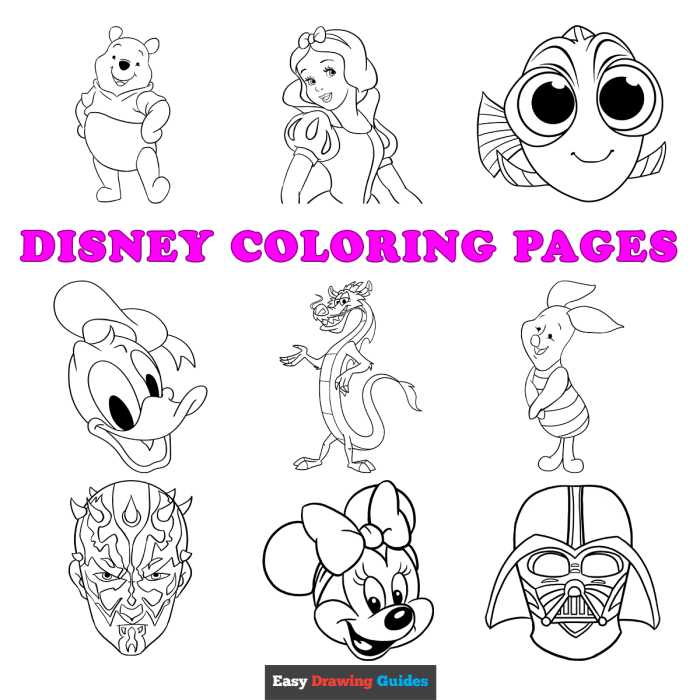 Disney coloring pages for kids