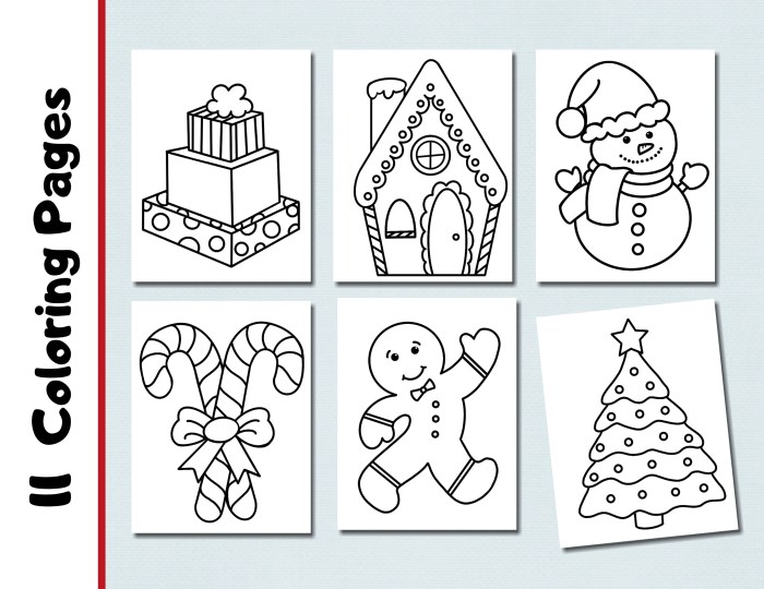 Christmas coloring sheet for kids