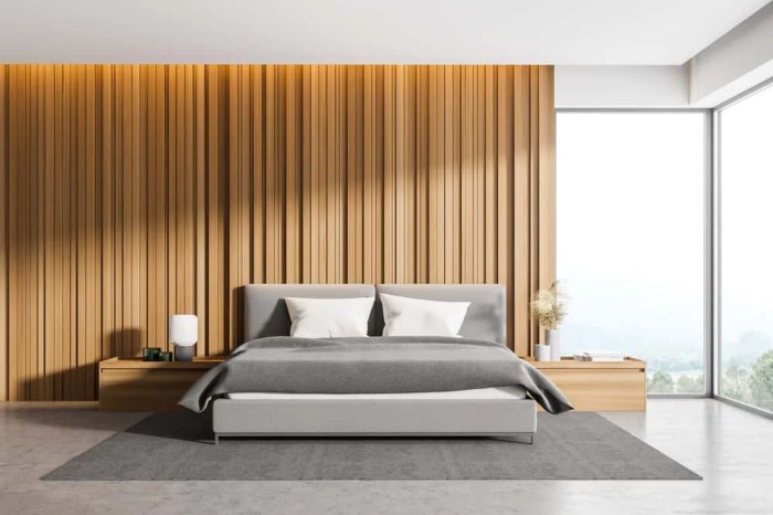 Master bedroom modern headboard design