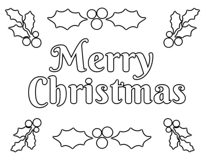 Christmas coloring sheet for kids