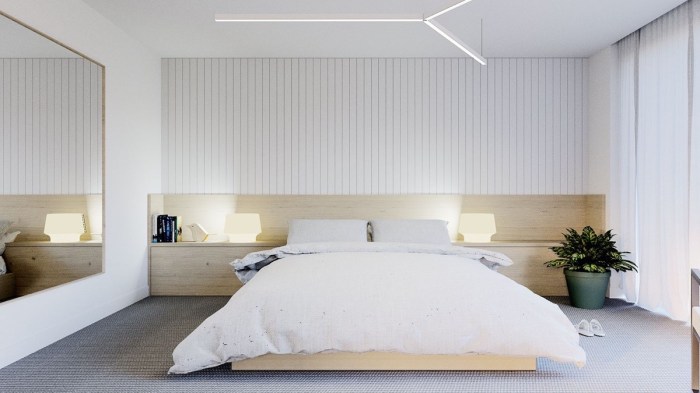 Master bedroom minimalist design