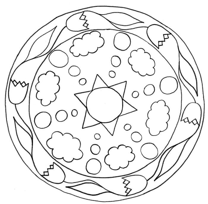 Mandala coloring sheets for kids