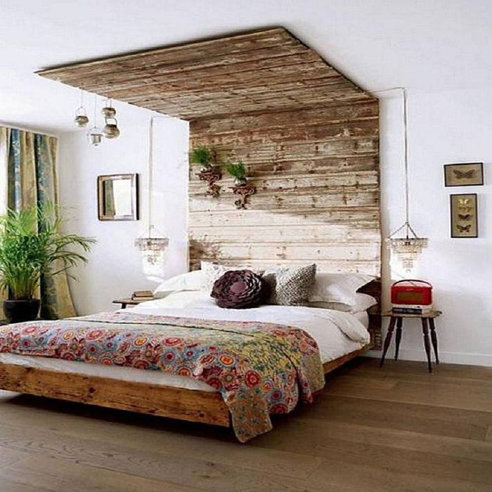 Diy wall design for bedroom